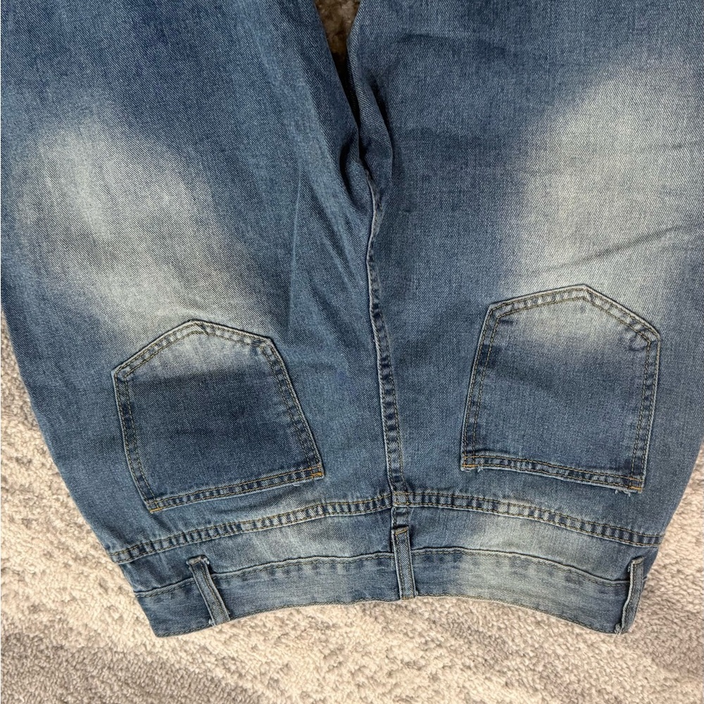 Distressed Mid-Blue Ripped Jeans - Picture 5 of 5